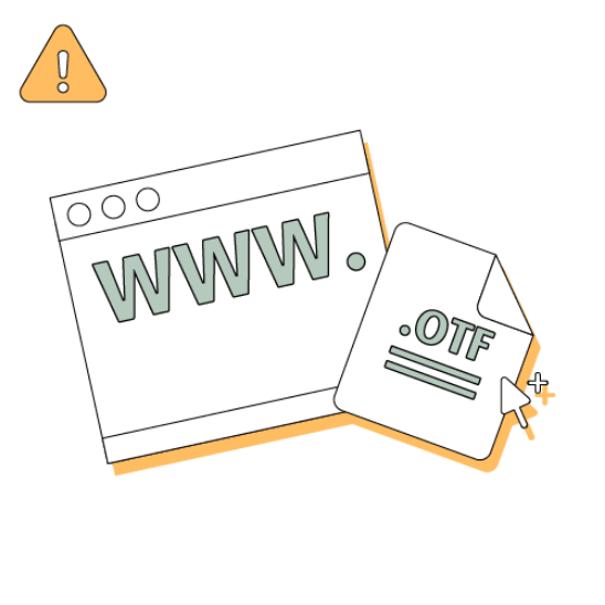 禁止將字型檔放到網頁／伺服器